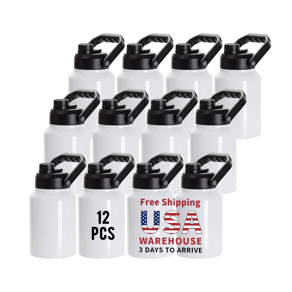Water Bottle Blank - PYD Life USA Kostenloser Versand, 64-Unzen-personalisiertes