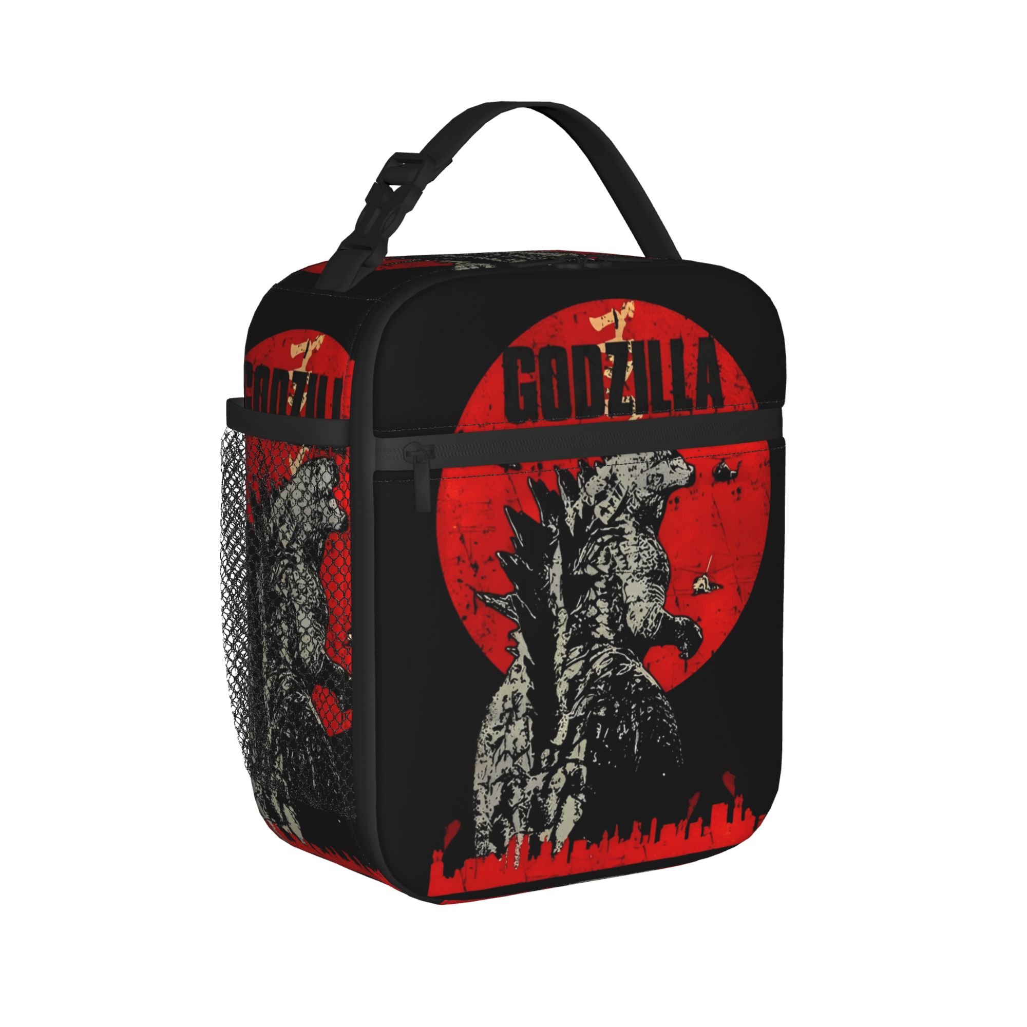 Tote Bag Sublimation - Godzillaed Isolierte Lunchtasche, Thermotasche, wiederverwendbar, Lunchbehälter,