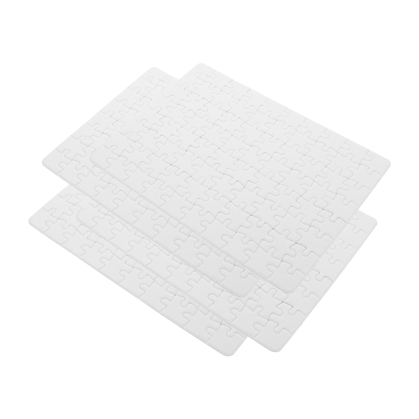4 Blatt Leere Puzzleteile, Wei – Puzzle Blank White Bewertung und Preis