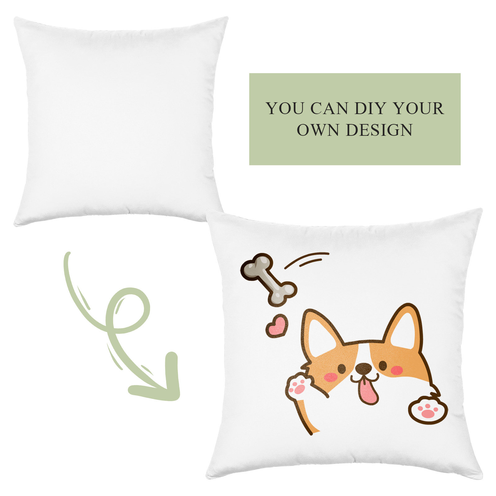 4 Stück weiße Sublimations-Kis – Pillow Cover Sublimation Bewertung und Preis
