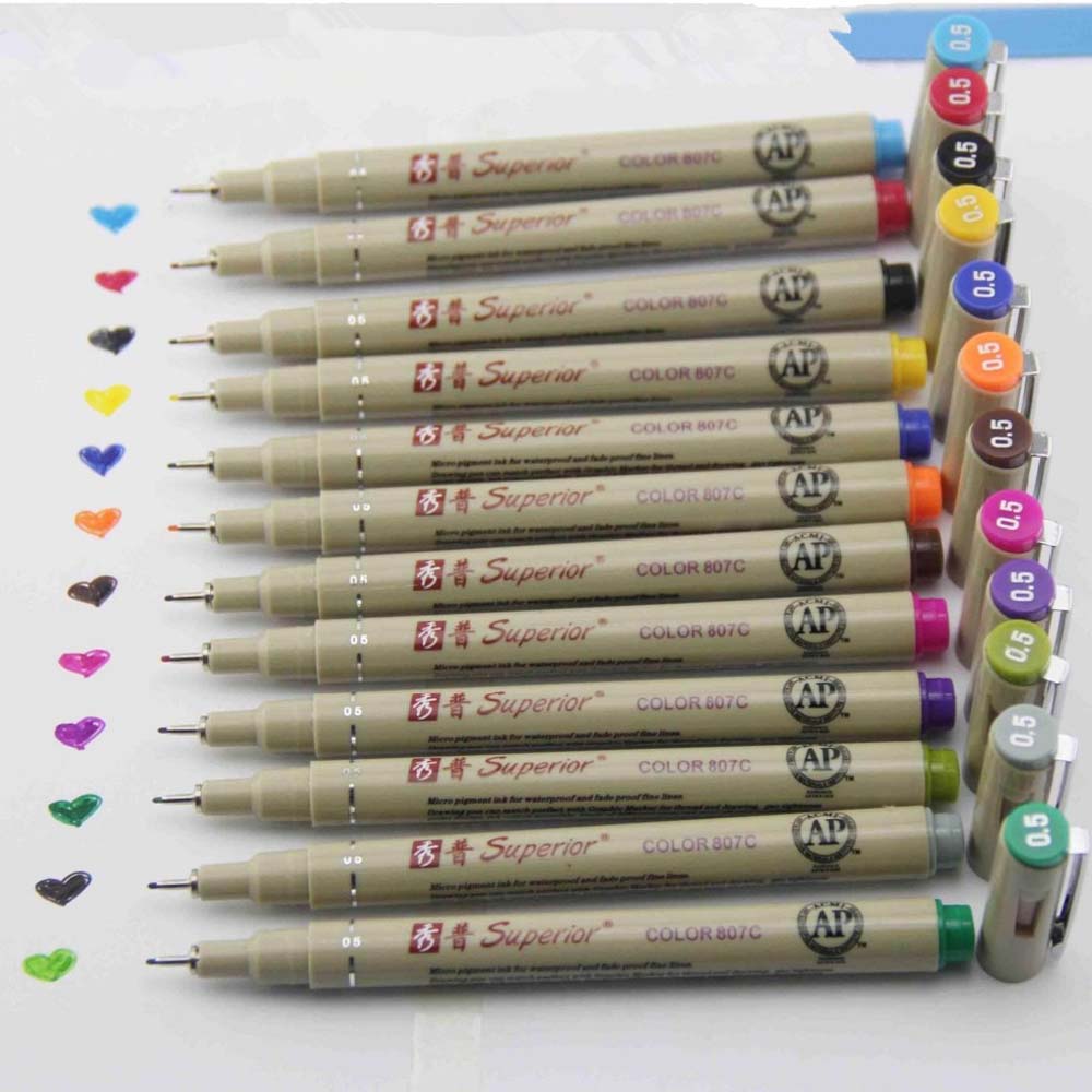 12 Farben poröse Punkt-Stifte, – Copic Marker Sketch Bewertung und Preis