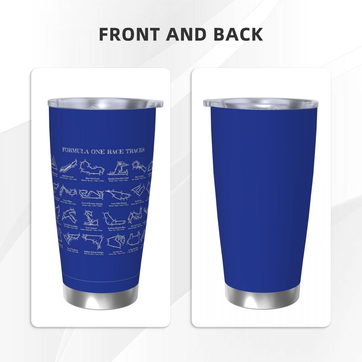 F1-Rennstrecken (weiße Schablo – Tumbler 20Oz White Bewertung und Preis